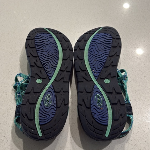 Chaco Women's Sandals - Green and Blue Size 11 - Picture 9 of 9